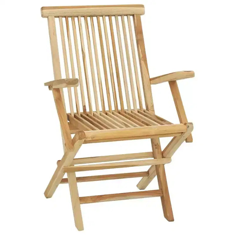 vidaXL Ensemble de salle à manger de jardin Teck Teck finement poncé Moyen Pliable