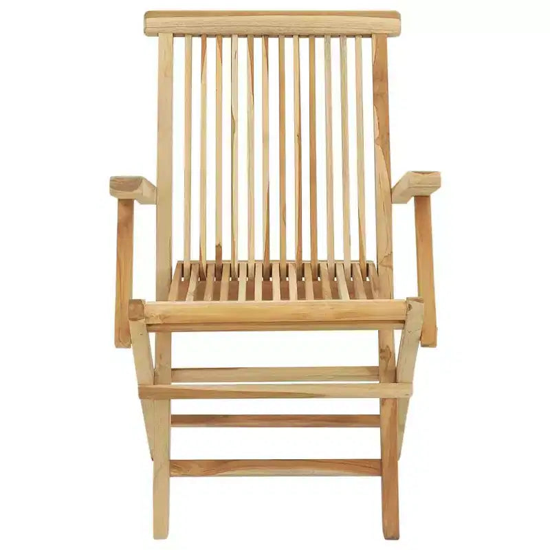vidaXL Ensemble de salle à manger de jardin Teck Teck finement poncé Moyen Pliable