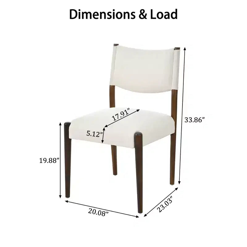 GDFStudio Benson Modern Rubberwood Upholstered Dining Chairs (Set of 2)
