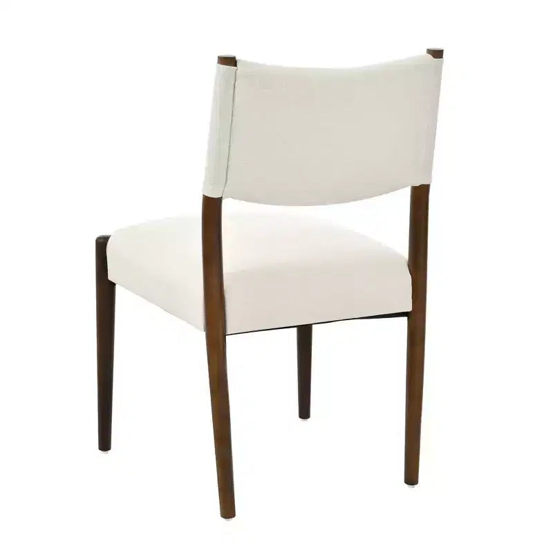 GDFStudio Benson Modern Rubberwood Upholstered Dining Chairs (Set of 2)