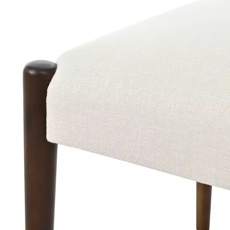 GDFStudio Benson Modern Rubberwood Upholstered Dining Chairs (Set of 2)