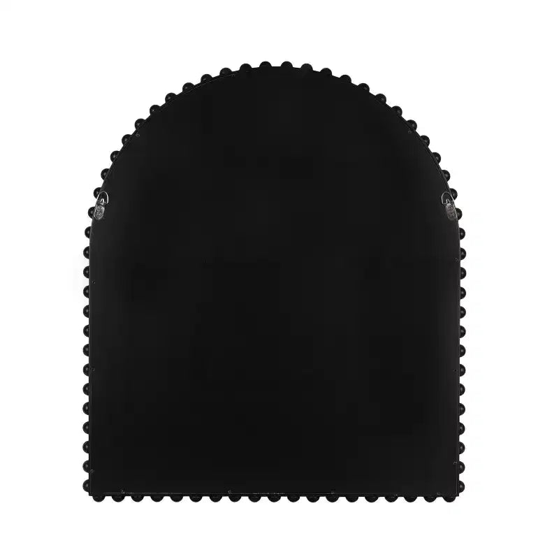 Kate and Laurel Beadbrook Arched Wall Mirror, Black, 28x32