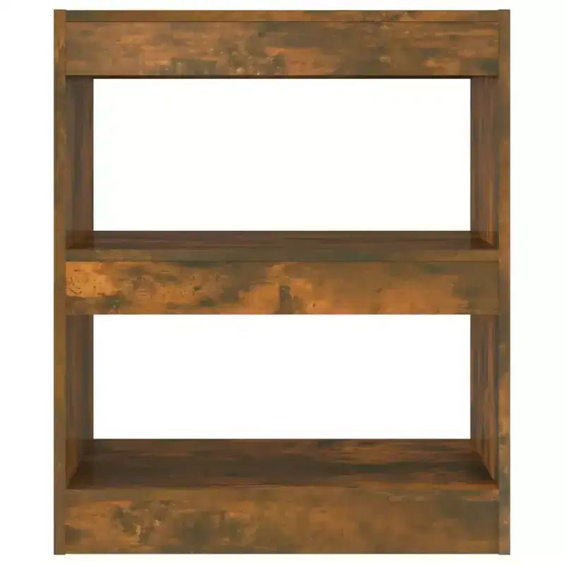 vidaXL Book Cabinet Smoked Oak Engineered wood Medium Book Cabinet