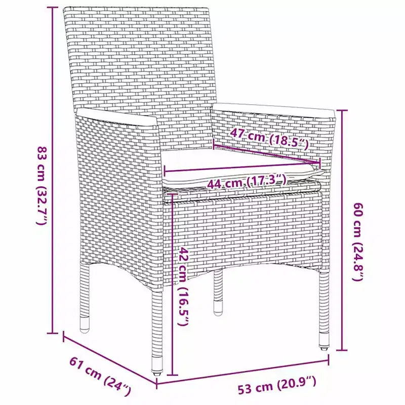 vidaXL Salon de jardin avec coussins 5 pcs Résine tressée Beige