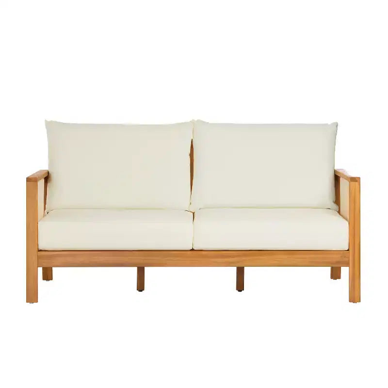 Ensemble de canapé de patio ModernLuxe 2/4 places, salon de conversation extérieur résistant aux intempéries avec coussins moelleux et table basse