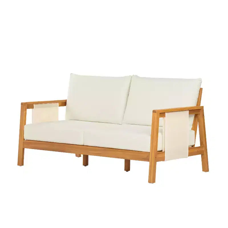 Ensemble de canapé de patio ModernLuxe 2/4 places, salon de conversation extérieur résistant aux intempéries avec coussins moelleux et table basse