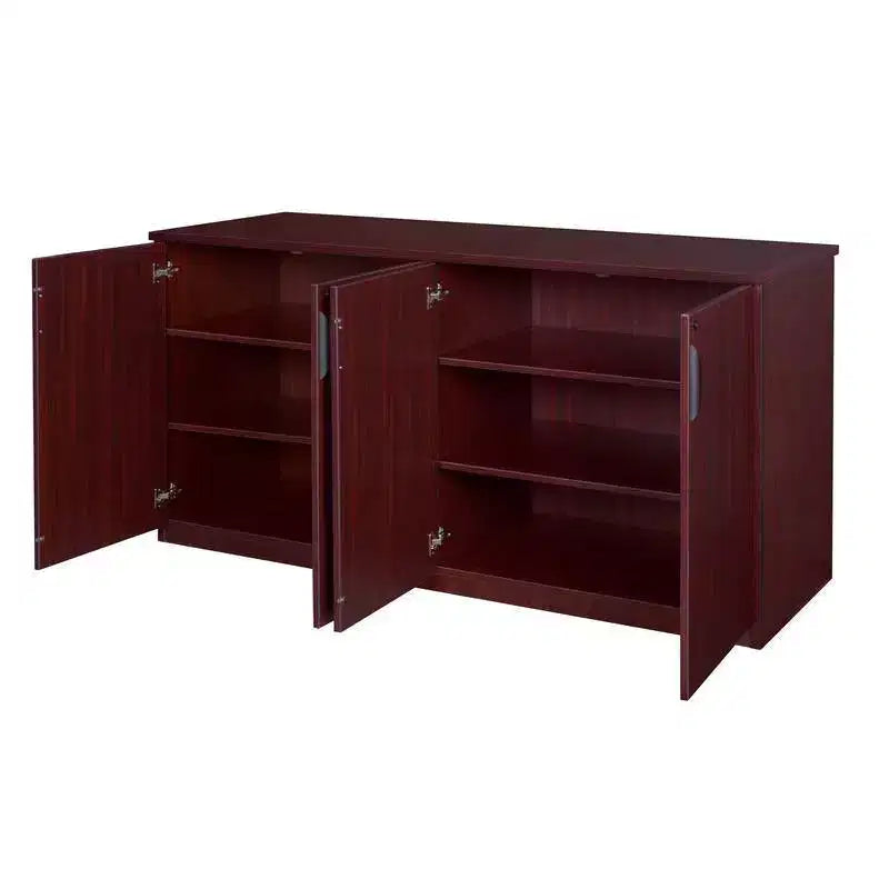 Regency 72" Legacy Office Storage Cabinet Buffet Mahogany: Wood Frame, 4-Door, 4-Shelf Printer Stand