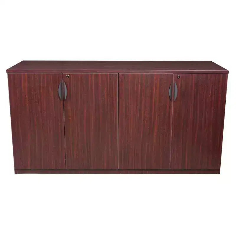 Regency 72" Legacy Office Storage Cabinet Buffet Mahogany: Wood Frame, 4-Door, 4-Shelf Printer Stand