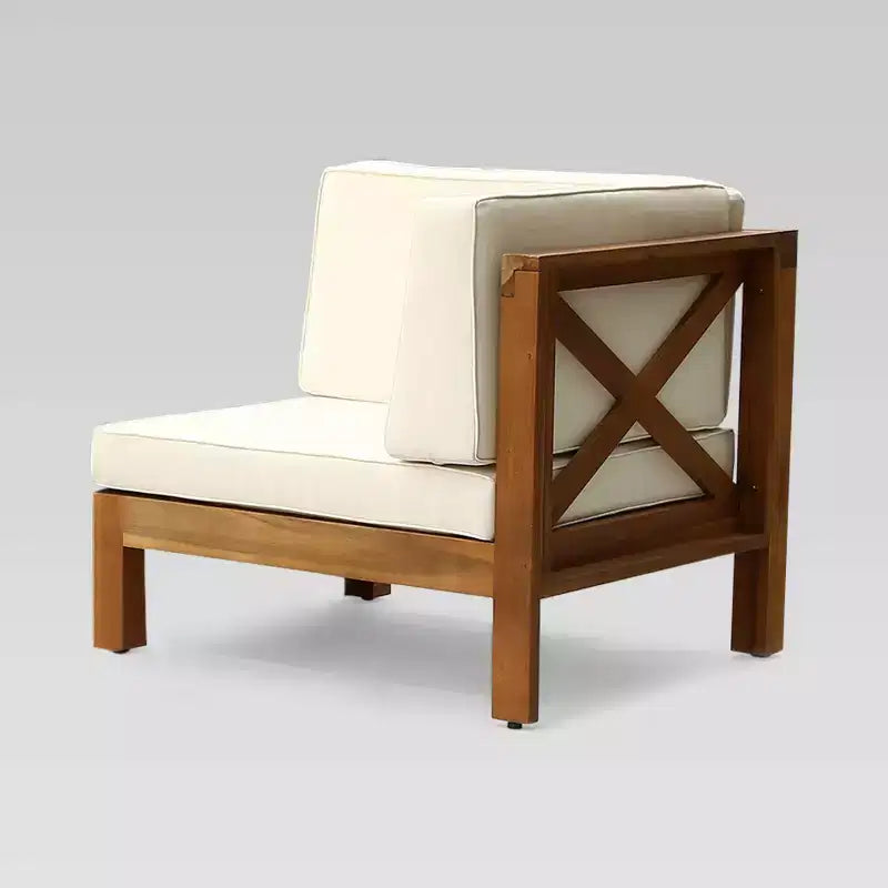 Ensemble de canapé d'angle Brava 5 pièces en acacia - Christopher Knight Home