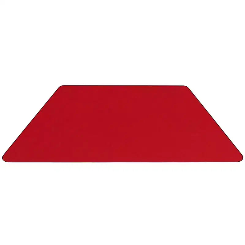 Flash Furniture 22.5''W x 45''L Trapezoid HP Laminate Activity Table - Standard Height Adjustable Legs