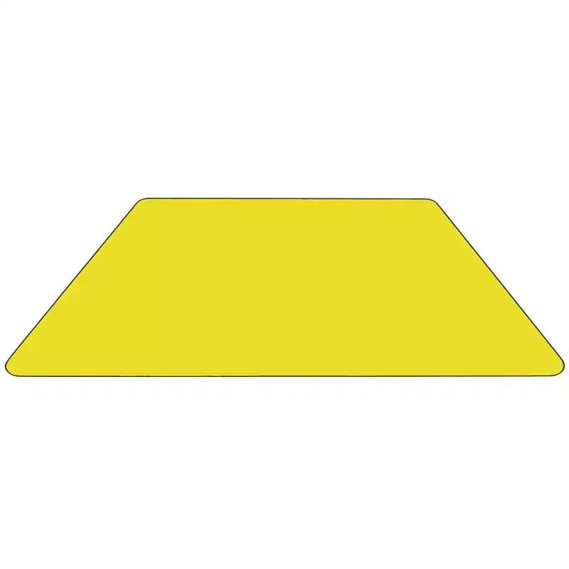 Flash Furniture 22.5''W x 45''L Trapezoid HP Laminate Activity Table - Standard Height Adjustable Legs