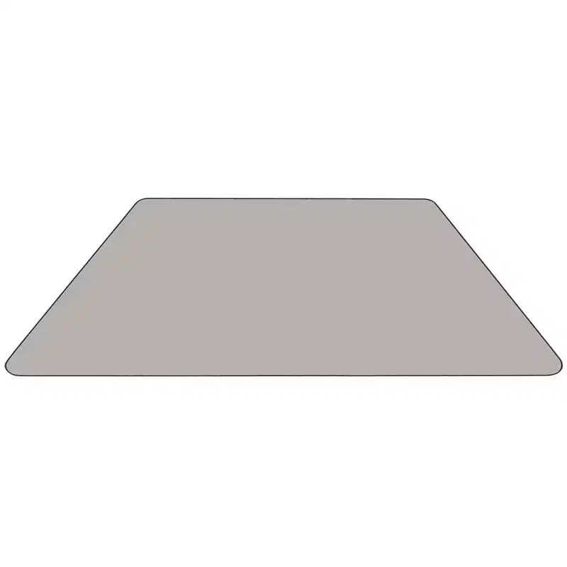 Flash Furniture 22.5''W x 45''L Trapezoid HP Laminate Activity Table - Standard Height Adjustable Legs