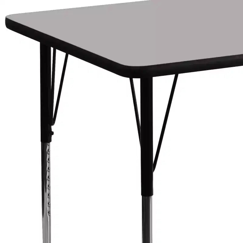 Flash Furniture 30''W x 48''L Rectangular Thermal Laminate Activity Table - Standard Height Adjustable Legs