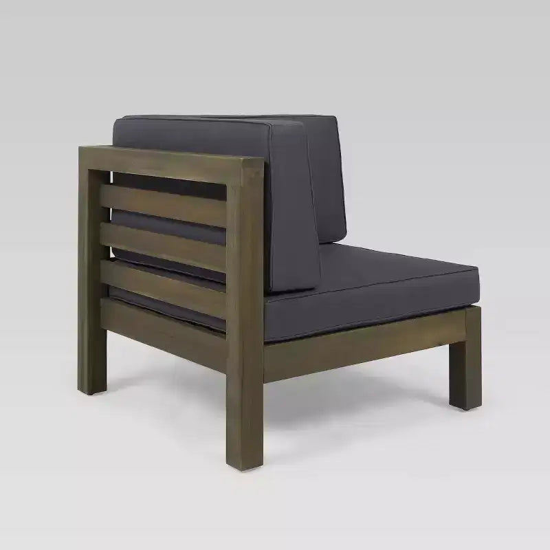 Canapé modulaire 2 places en bois d'acacia Oana - Christopher Knight Home