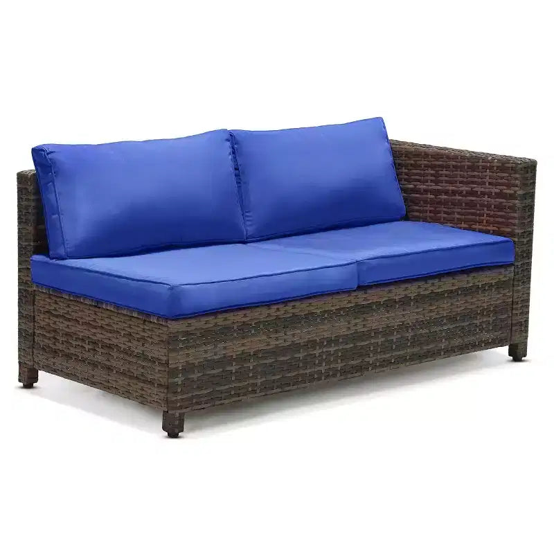 Ensemble de salon de jardin 3 pièces en osier avec coussins – EDYO LIVING