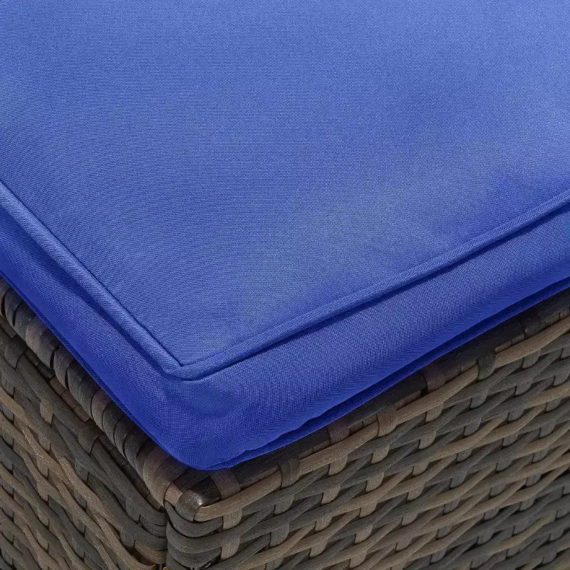 Ensemble de salon de jardin 3 pièces en osier avec coussins – EDYO LIVING