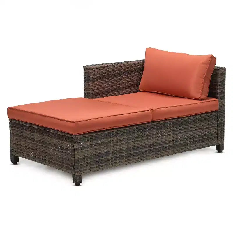 Ensemble de salon de jardin 3 pièces en osier avec coussins – EDYO LIVING