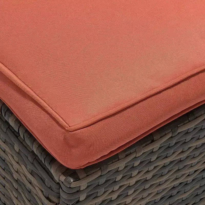 Ensemble de salon de jardin 3 pièces en osier avec coussins – EDYO LIVING