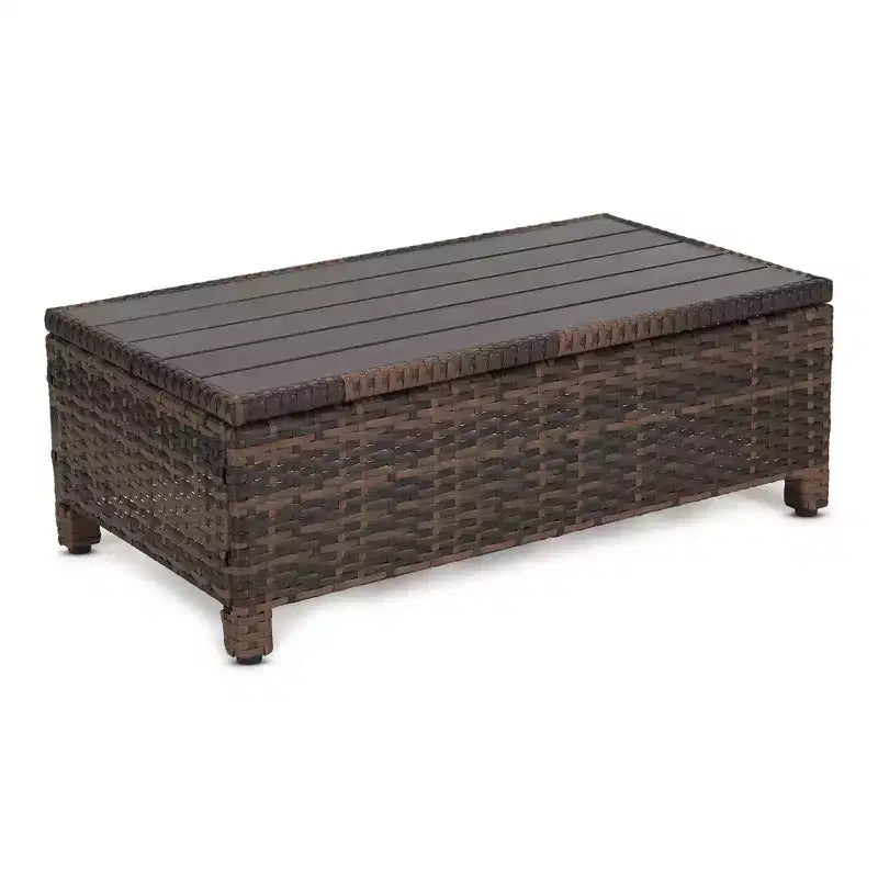 Ensemble de salon de jardin 3 pièces en osier avec coussins – EDYO LIVING