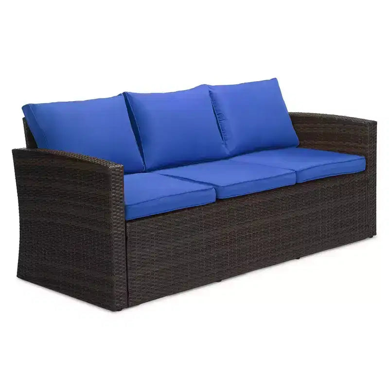 Ensemble de conversation extérieur 4 pièces en osier - EDYO LIVING
