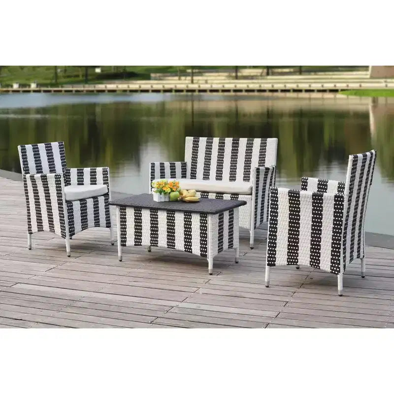 Ensemble de patio Figueroa 4 pièces - Intérieur/Extérieur - PAT2508 - Safavieh
