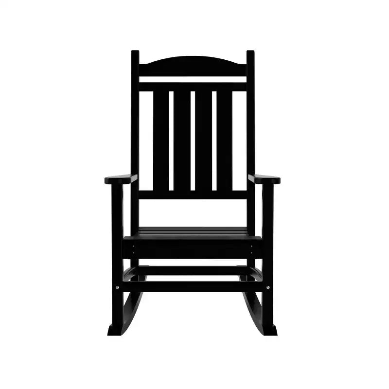 Ensemble de 3 chaises à bascule de véranda avec table d'appoint ronde WestinTrends