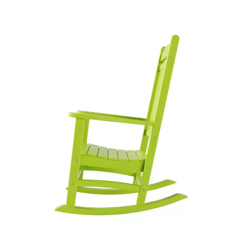 Ensemble de 3 chaises à bascule de véranda avec table d'appoint ronde WestinTrends