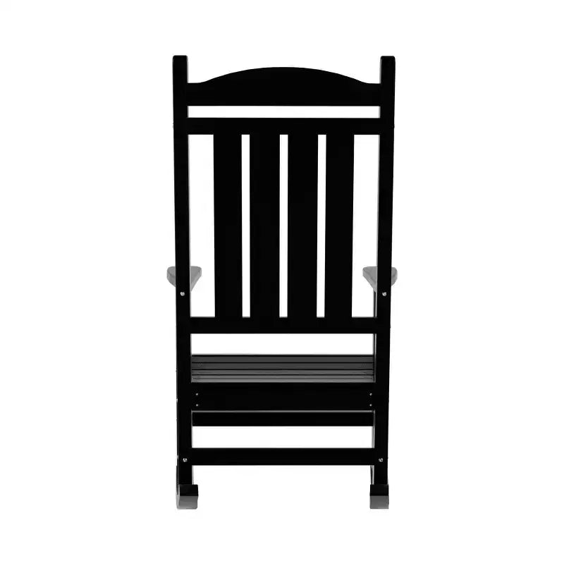 Ensemble de 3 chaises à bascule de véranda avec table d'appoint ronde WestinTrends