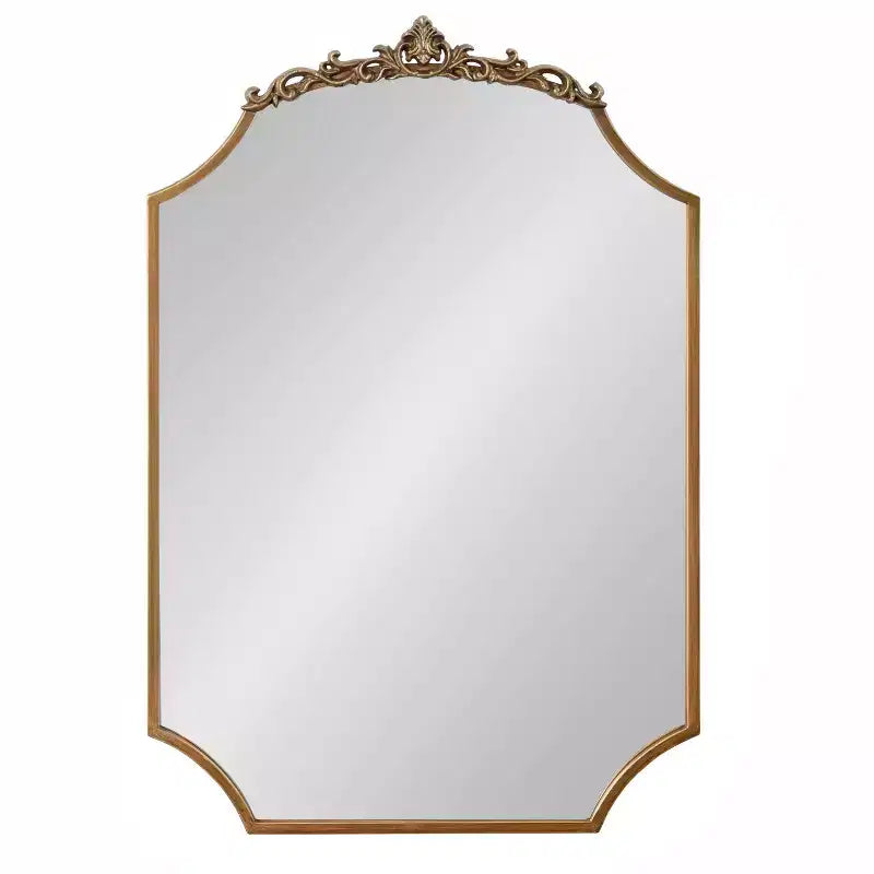 Kate & Laurel All Things Decor Arendahl Traditional Scallop Mirror Gold