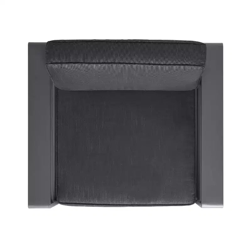 GDFStudio Wendy Ensemble de conversation de 4 places en aluminium avec coussins, gris